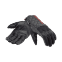 Sulby Mesh Riding Gloves in Black with Red Stripe